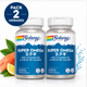 Pack 2 Super Omega 3-7-9 Solaray | Salmón, Espino Amarillo y Oliva Virgen Extra con Vitamina D3 | 120 Perlas