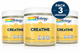 Pack 3 Creatina Monohidrato Solaray | 100% Pura, Sin Sabor | Vegana | 225g (Copia)