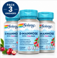 Pack 3 D-Mannose/CranActin® Solaray | D-Manosa + Arándano Rojo Americano | Vegano | 60 Cápsulas