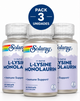 Pack 3 DUO L-Lysine & Monolaurin Solaray | L-Lisina + Monolaurina 1:1 | Vegano | 60 Cápsulas