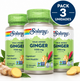 Pack 3 Ginger Root 550mg Solaray | Raíz de Jengibre Pura | Vegano | 100 Cápsulas