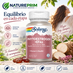 Pack 3 Plus Phytoestrogen Solaray | Borraja, Onagra, Lino y Soja | 60 Perlas