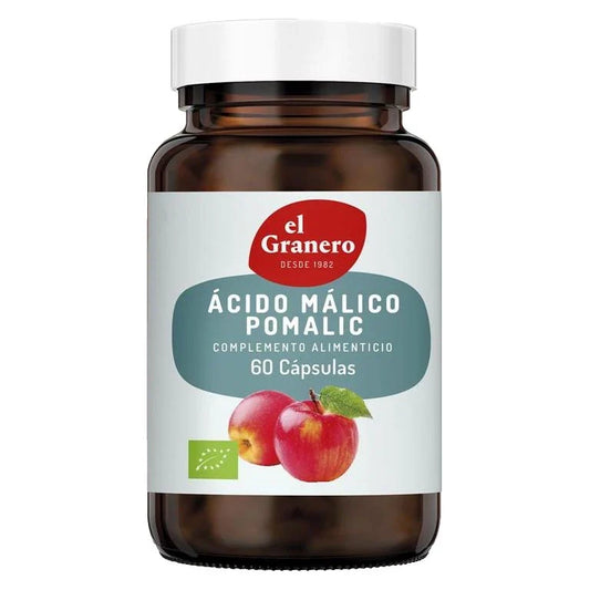 Ácido Málico Pomalic El Granero Integral 60 cápsulas 650mg - suplemento España