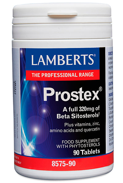 Prostex® Lamberts | 320 mg Beta-Sitosteroles con Vitaminas, Zinc, Aminoácidos y Quercetina | 90 Comprimidos