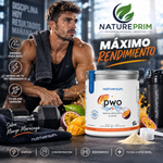 Flow PWO 2.0 Nutriversum | Pre-Entreno Mango-Maracuyá | Cafeína, Creatina y Beta-Alanina | 210g