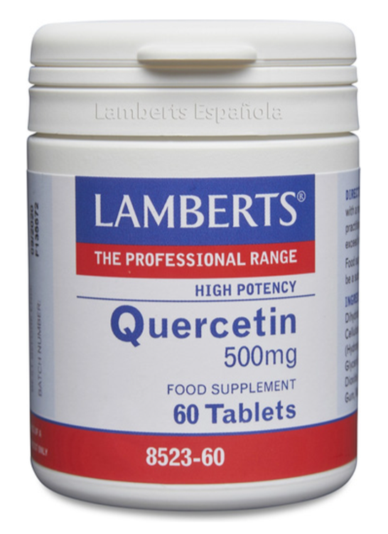 Quercetina 500 mg Alta Potencia Lamberts | Una al Día | Vegano | 60 Comprimidos