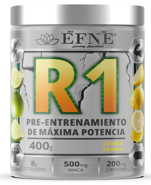 R1 Preworkout EFNE | Cafeína, Citrulina, Beta-Alanina y Creatina | 400g