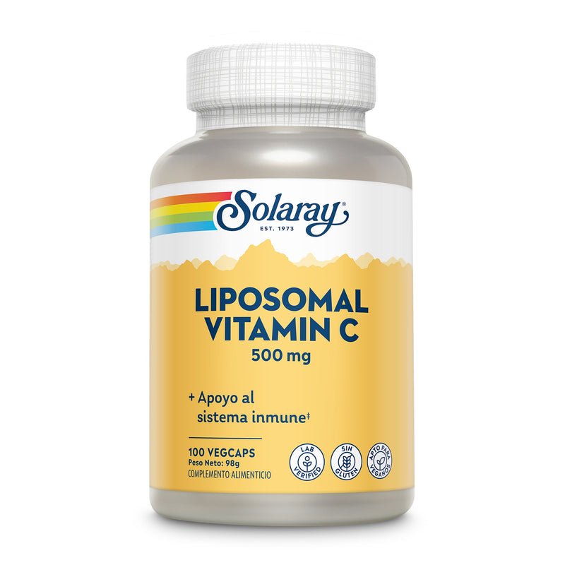 Vitamina C Liposomal 500 mg Solaray sistema inmunitario 100 VegCaps - suplemento España