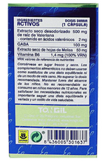 Valeriana GABA Tongil EstadoPuro | Valeripure™ + Melisa + Vitamina B6 | 40 Cápsulas
