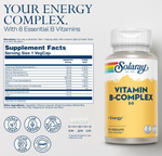 Vitamin B-Complex 50 Solaray | Las 8 Vitaminas del Grupo B | Vegano | 50 VegCaps