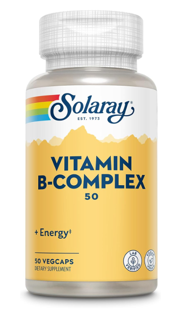 Vitamin B-Complex 50 Solaray | Las 8 Vitaminas del Grupo B | Vegano | 50 VegCaps
