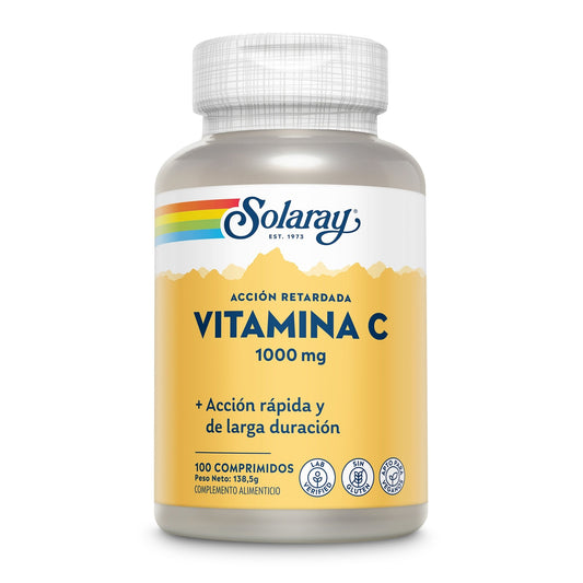 Vitamina C 1000 mg Acción Retardada Solaray | 100 Comp - Natureprim