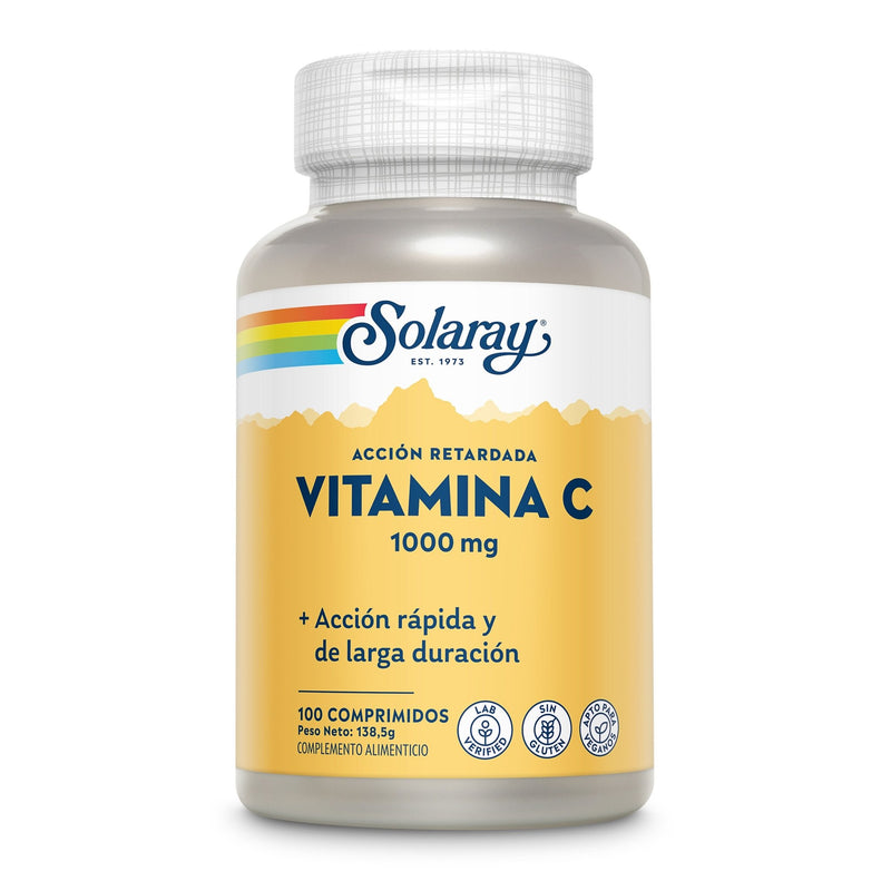 Vitamina C 1000 mg Acción Retardada Solaray | 100 Comp - Natureprim