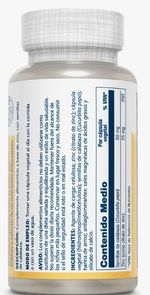 Pack 2 Zinc Citrato 25 mg + Semilla de Calabaza Solaray | 60 Cápsulas